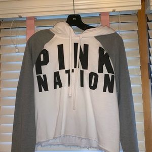 victoria secret cropped hoodie